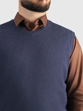 ЖИЛЕТ МУЖСКОЙ PEPLOS KN25V007 ТЕМНО-СИНИЙ