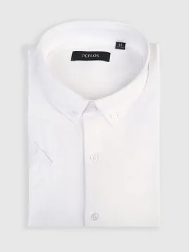 СОРОЧКА МУЖСКАЯ PEPLOS SH25013-K-SL БЕЛЫЙ
