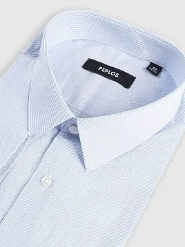 СОРОЧКА МУЖСКАЯ PEPLOS SH25063-C ГОЛУБОЙ