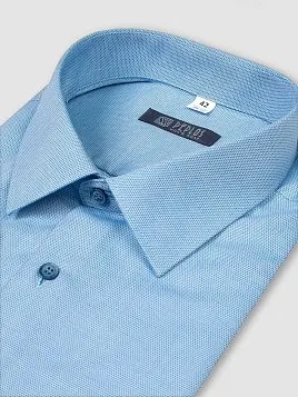 СОРОЧКА МУЖСКАЯ PEPLOS SH21098-SL БИРЮЗОВЫЙ