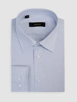 МУЖСКАЯ СОРОЧКА SH26063-SL ГОЛУБАЯ