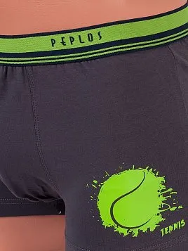 ТРУСЫ БОКСЕРЫ МУЖСКИЕ PEPLOS UW22012-BX СЕРЫЙ