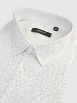 СОРОЧКА МУЖСКАЯ PEPLOS SH25014-K-SL БЕЛЫЙ