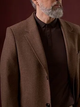 РЫЖЕЕ ПАЛЬТО С СОДЕРЖАНИЕМ ШЕРСТИ OW26216-CT