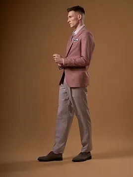 ЛЕТНИЕ БРЮКИ С ЗАЩИПАМИ TR26156-230 БЕЖЕВЫЕ