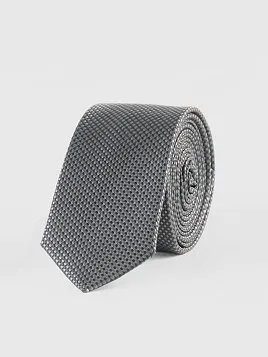 ГАЛСТУК МУЖСКОЙ PEPLOS ЧЕРНЫЙ. МИКРОДИЗАЙН (250/26)