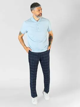 РУБАШКА-ПОЛО МУЖСКАЯ PEPLOS TS23005-Р ГОЛУБОЙ