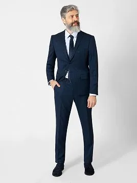 КОСТЮМ МУЖСКОЙ PEPLOS SU21017-R ТЕМНО-СИНИЙ