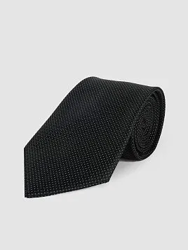 ГАЛСТУК МУЖСКОЙ PEPLOS ЧЁРНЫЙ. МИКРОДИЗАЙН (400/157522-6)