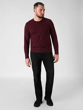 ФУТБОЛКА МУЖСКАЯ С ДЛИННЫМ РУКАВОМ PEPLOS TS24203-L БОРДОВЫЙ