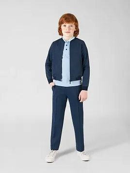 БРЮКИ ДЛЯ МАЛЬЧИКА МЛ. ШКОЛА PEPLOS TR21B015-313 СИНИЙ (Трикотажные) 