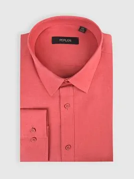 СОРОЧКА МУЖСКАЯ PEPLOS SH25223-R ОРАНЖЕВЫЙ