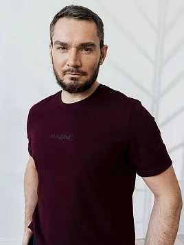 ФУТБОЛКА МУЖСКАЯ PEPLOS TS24112-R БОРДОВЫЙ