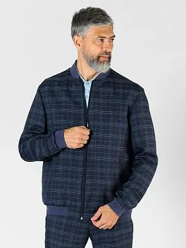 ПИДЖАК-БОМБЕР МУЖСКОЙ PEPLOS JA23013-В ТЕМНО-СИНИЙ