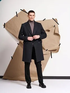 ДВУБОРТНОЕ ПАЛЬТО С ШЕРСТЬЮ OW27202-CT