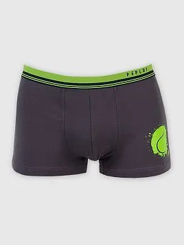 ТРУСЫ БОКСЕРЫ МУЖСКИЕ PEPLOS UW22012-BX СЕРЫЙ