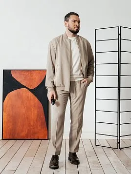 БОМБЕР МУЖСКОЙ PEPLOS JA24127-B БЕЖЕВЫЙ