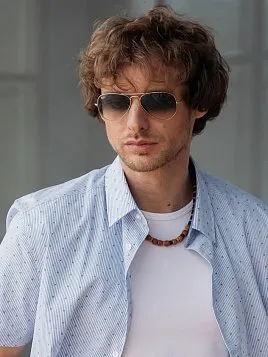 СОРОЧКА МУЖСКАЯ PEPLOS SH23076-K-R ГОЛУБОЙ