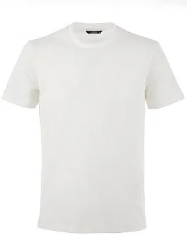 ФУТБОЛКА ИЗ ФАКТУРНОЙ ТКАНИ TSR26101-R БЕЛАЯ