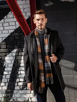 ПАЛЬТО МУЖСКОЕ PEPLOS OW2203-CT СЕРЫЙ