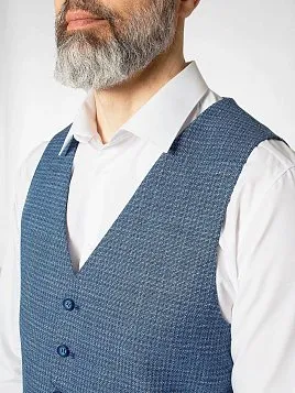КОСТЮМ МУЖСКОЙ PEPLOS SU22049-SL ГОЛУБОЙ (ЖИЛЕТ ОТДЕЛЬНО)