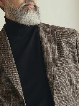 ШЕРСТЯНОЙ БЕЖЕВЫЙ МУЖСКОЙ ПИДЖАК JA26112-SL