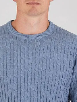 МУЖСКОЙ ДЖЕМПЕР KN26J017 ГОЛУБОЙ