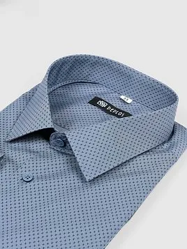 СОРОЧКА МУЖСКАЯ PEPLOS SH23093-SL СЕРЫЙ