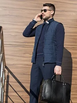 ДЖЕМПЕР МУЖСКОЙ PEPLOS KN20J020 ТЕМНО-СИНИЙ