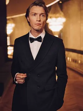 КОСТЮМ МУЖСКОЙ PEPLOS SU25123-R ЧЁРНЫЙ