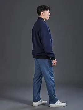 ТЕМНО-СИНЯЯ КУРТКА-БОМБЕР OW26302-JА