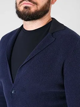 КАРДИГАН МУЖСКОЙ PEPLOS KN24C010 ТЕМНО-СИНИЙ