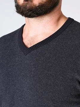 ПУЛОВЕР МУЖСКОЙ PEPLOS KN24P027 ТЕМНО-СЕРЫЙ