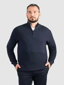 СВИТЕР МУЖСКОЙ PEPLOS KN25S032 ТЕМНО-СИНИЙ