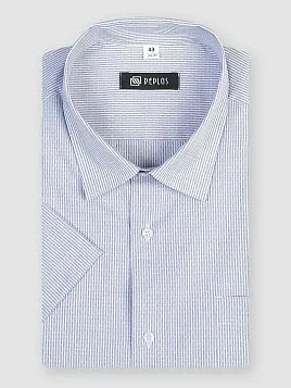 СОРОЧКА МУЖСКАЯ PEPLOS SH22097-К-С СЕРЫЙ