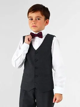 ЖИЛЕТ ДЛЯ МАЛЬЧИКА PEPLOS V25B004-350 ТЕМНО-СЕРЫЙ