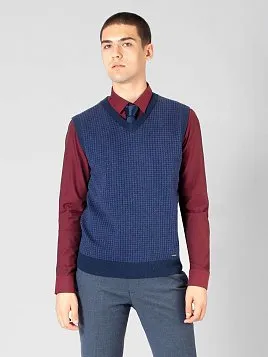 ЖИЛЕТ МУЖСКОЙ PEPLOS KN22V007 СИНИЙ