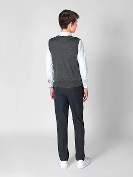 БРЮКИ ДЛЯ МАЛЬЧИКА МЛ. ШКОЛА PEPLOS TR19B051 СЕРЫЙ