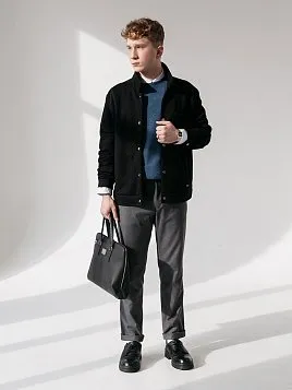 ПИДЖАК-КУРТКА МУЖСКОЙ PEPLOS JA23118 ЧЁРНЫЙ