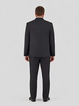 ФАКТУРНЫЙ ТЕМНО-СИНИЙ МУЖСКОЙ КОСТЮМ ПРЯМОЙ СИЛУЭТ SU27008-C