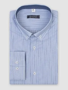 СОРОЧКА МУЖСКАЯ PEPLOS SH21073-R ГОЛУБОЙ