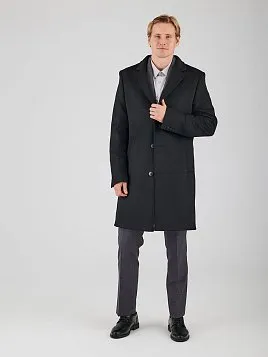 МУЖСКОЕ ПАЛЬТО OW26210-CT ЧЁРНОЕ