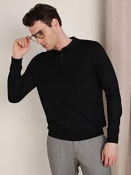 ДЖЕМПЕР МУЖСКОЙ ПОЛО PEPLOS KN25SH066 ЧЁРНЫЙ