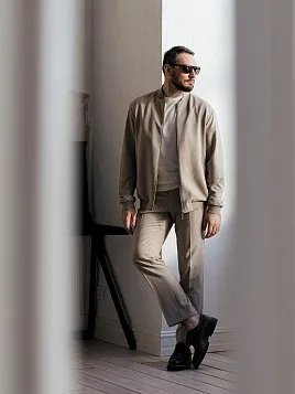 БРЮКИ МУЖСКИЕ PEPLOS TR24127-212-1 БЕЖЕВЫЙ