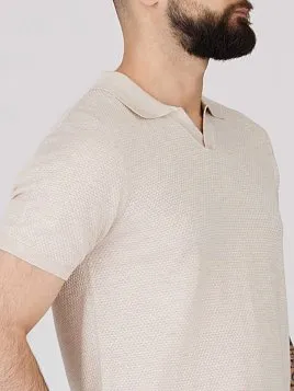ТРИКОТАЖНАЯ РУБАШКА С ШЕРСТЬЮ KN26SH036-LR БЕЖЕВАЯ