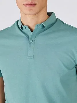 РУБАШКА-ПОЛО ИЗ ТКАНИ ПИКЕ TSP26003-R ЗЕЛЕНАЯ