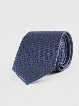 ГАЛСТУК МУЖСКОЙ PEPLOS ТЕМНО-СИНИЙ. ФАКТУРНЫЙ ОДНОТОННЫЙ (400/170)