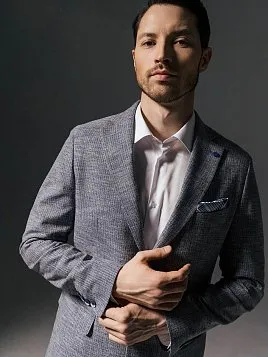 ПИДЖАК МУЖСКОЙ PEPLOS JA24123-SL ГОЛУБОЙ