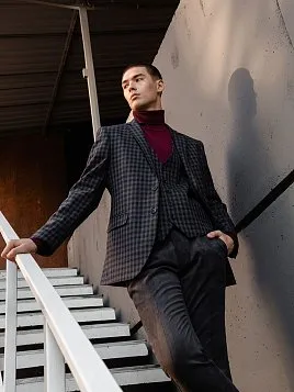 ПИДЖАК МУЖСКОЙ PEPLOS JA22019-SL ТЕМНО-СИНИЙ