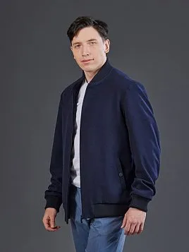 ТЕМНО-СИНЯЯ КУРТКА-БОМБЕР OW26302-JА